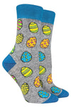 GOOD LUCK Sock Ladies EASTER EGG Socks COLORFUL EASTER EGGS ALL OVER - Novelty Socks And Slippers