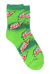 MOUNTAIN DEW Soda Ladies Fuzzy Warm Socks Odd Sox Brand