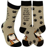 MY DOG IS MY FAVORITE PAIN IN THE ASS Adult Unisex Socks PRIMITIVES BY KATHY Brand