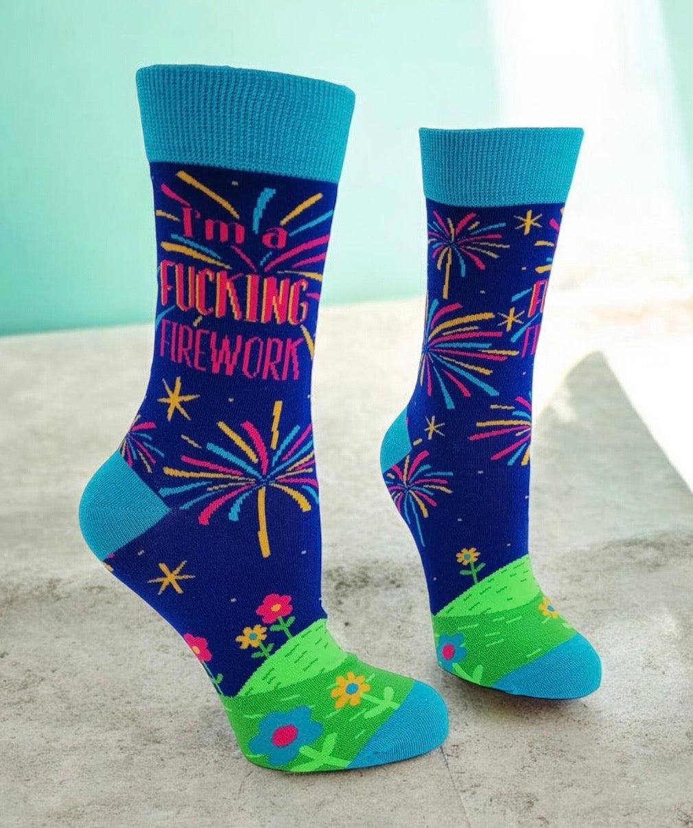 I’M A FUCKING FIREWORK Ladies Socks FABDAZ Brand - Novelty Socks And Slippers