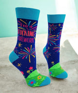 I’M A FUCKING FIREWORK Ladies Socks FABDAZ Brand - Novelty Socks And Slippers