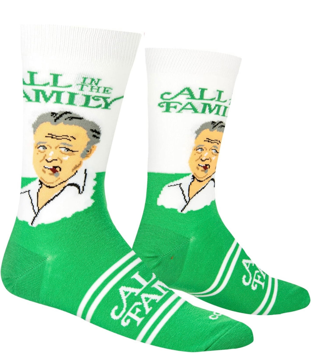 ALL IN THE FAMILY TV SHOW MEN’S ARCHIE BUNKER SOCKS COOL SOCKS BRAND - Novelty Socks And Slippers