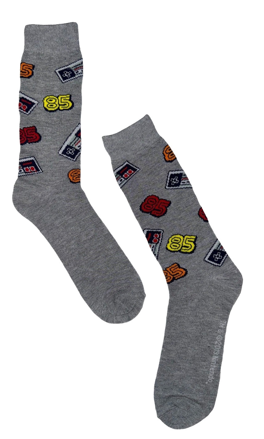 NINTENDO NES Men's Socks ‘85 With GAME CONTROLLERS - Novelty Socks And Slippers