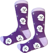 BICHON FRISE Dog Adult Unisex Socks By E&S Pets Choose Style