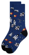 PARQUET Brand Ladies ASTRONAUT Socks PLANETS, TELESCOPE - Novelty Socks And Slippers