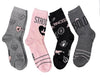 DISNEY PRINCESS LADIES 4 PAIR OF SOCKS ‘STRONG AT HEART’ 'BE BOLD' - Novelty Socks And Slippers