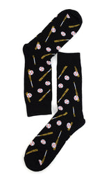 BASEBALL Men's Socks BASEBALLS ALL OVERPARQUET BRAND (CHOOSE COLOR) - Novelty Socks And Slippers