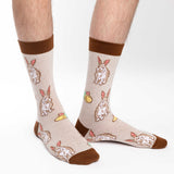 BUNNY RABBIT & EASTER EGGS Men's Socks GOOD LUCK SOCK Brand