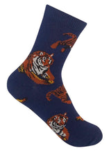 FUNATIC Brand Unisex Kids TIGER Socks Tigers All Over Kids Age 7-10 - Novelty Socks And Slippers