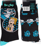 RICK & MORTY Men’s 2 Pair Of Socks SUMMER - Novelty Socks And Slippers