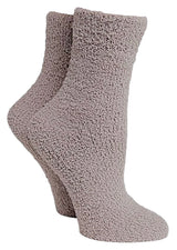 COZY PLUSH Ladies Crew Socks (CHOOSE COLOR) - Novelty Socks And Slippers