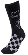 PARQUET Brand Men’s DRIPPY SMILEY FACE Socks ‘HAVE A NICE TRIP’ - Novelty Socks And Slippers