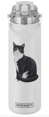 Dog & Cat Stainless Steel 24 Oz. Water Bottle By E&S Pets (Choose Breed) - Novelty Socks And Slippers