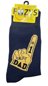 FOOZYS Brand Men’s FATHERS DAY Socks (Choose Style) - Novelty Socks And Slippers