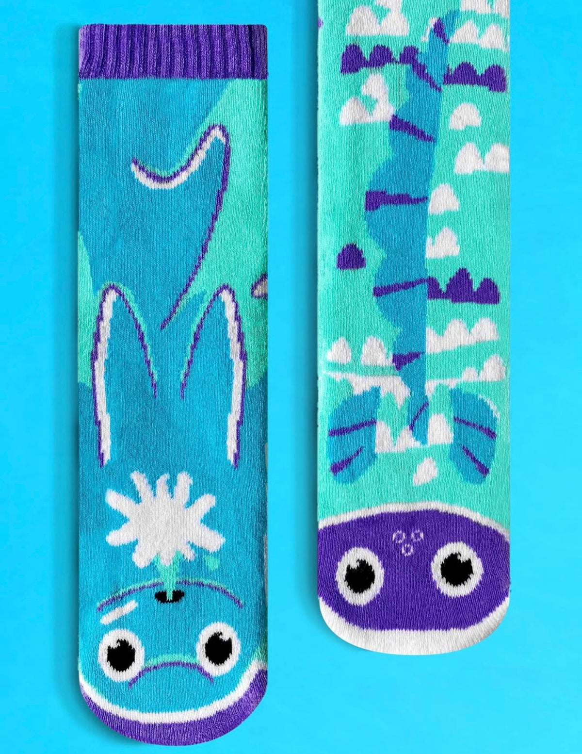 PALS SOCKS Brand Unisex Toddler & Kids DOLPHIN & FISH Mismatched Gripper Bottom Socks (CHOOSE SIZE) - Novelty Socks And Slippers