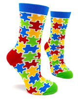 I LOVE SOMEONE WITH AUTISM Ladies Socks FABDAZ Brand (Choose Style) - Novelty Socks And Slippers