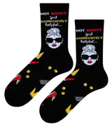 COOL SOCKS Brand Unisex NOT BOSSY JUST AGGRESSIVELY HELPFUL Socks - Novelty Socks And Slippers