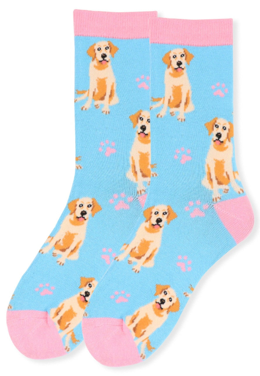 Parquet Brand Ladies GOLDEN RETRIEVER Socks - Novelty Socks And Slippers