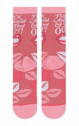 FUCK AROUND & FIND OUT Adult Unisex Socks Medium Feet COOL SOCKS Brand - Novelty Socks And Slippers