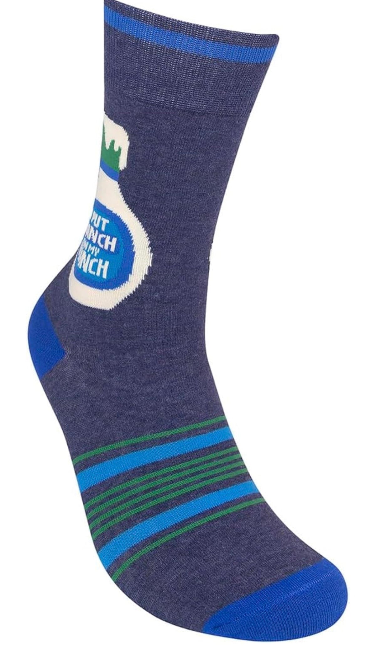 I PUT RANCH ON MY RANCH Adult Unisex Socks FUNATIC Brand - Novelty Socks And Slippers