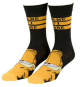 GARFIELD & ODIE Men’s 2 Pair Of Socks ‘ASK ME IF I CARE’ - Novelty Socks And Slippers