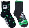 DISNEY NIGHTMARE BEFORE CHRISTMAS Ladies 2 Pair of ST. PATRICKS DAY Socks With JACK & SALLY ‘CHARMER’ - Novelty Socks And Slippers