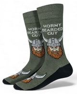 HORNY BEARDED GUY Men's Socks SOCK HARBOR Brand - Novelty Socks And Slippers