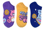 CARE BEARS Ladies 3 Pair Of No Show Socks ‘CARING IS GROOVY’ - Novelty Socks And Slippers