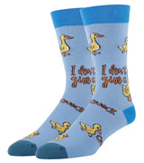 I DON’T GIVE A QUACK Men’s Yellow Duck Socks Oooh Yeah Brand - Novelty Socks And Slippers