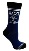 HEY NOW Brand By Fabdaz Unisex I LOVE MY JOB...JUST KIDDING Socks - Novelty Socks And Slippers