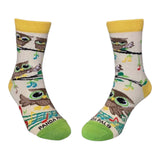 MUSICAL OWL Unisex Kids Socks Age 5-7 Shoe Size 12-2 SOCK PANDA Brand - Novelty Socks And Slippers