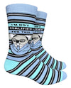 GROOVY THINGS Co. Brand Men’s KOALA BEAR Socks ‘I’M NOT KOALAIFIED FOR THIS’ - Novelty Socks And Slippers
