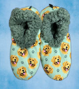 GOLDEN RETRIEVER Dog Ladies Non-Slip Slippers COMFIES BRAND By E&S Pets - Novelty Socks And Slippers