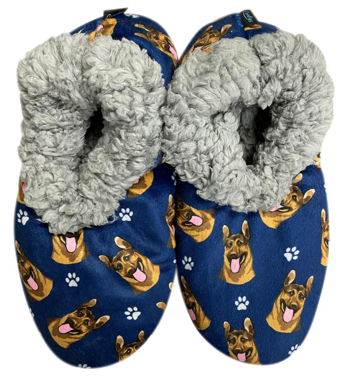 GERMAN SHEPHERD Dog Ladies Non-Slip Slippers COMFIES BRAND By E&S Pets - Novelty Socks And Slippers