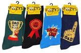 FOOZYS Brand Men’s FATHERS DAY Socks (Choose Style) - Novelty Socks And Slippers