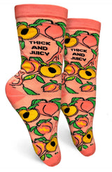 GROOVY THINGS Co. Brand Ladies THICK AND JUICY Socks - Novelty Socks And Slippers
