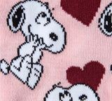 PEANUTS Ladies 5 Pair Of VALENTINES DAY No Show Socks Charlie Brown & Snoopy - Novelty Socks And Slippers