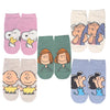 PEANUTS Ladies 5 Pair Of No Show Socks LINUS, LUCY, PEPPERMINT PATTY
