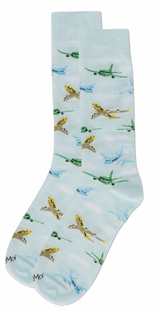 Memoi Brand Men’s AIRPLANES Socks PLANES ALL OVER - Novelty Socks And Slippers