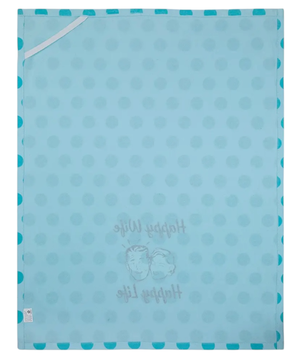 FUNATIC Brand HAPPY WIFE HAPPY LIFE Kitchen Tea Towel - Novelty Socks And Slippers