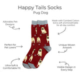 PUG DOG Adult Unisex Socks By E&S Pets Choose Style