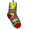 CHEESEBURGERS & FRENCH FRIES Unisex Kids Socks Ages 5-10 Years FOOZYS Brand