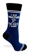 HEY NOW Brand By Fabdaz Unisex Socks I DO WHATEVER THE FUCK I WANT - Novelty Socks And Slippers