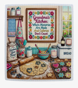FUNNY GRANDMA SAYINGS Set Of 3 Swedish Dishcloths ‘Grandma’s Kitchen: Where Memories Are Made & Calories Don’t Count