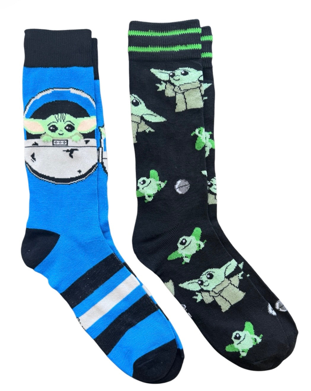 STAR WARS Men’s BABY YODA 2 Pair Of Socks - Novelty Socks And Slippers
