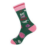BAT SHIT CRAZY Adult Unisex Socks FUNATIC Brand - Novelty Socks And Slippers