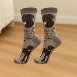 CHOCOLATE LABRADOR Dog Adult Unisex Socks By E&S Pets Choose Style