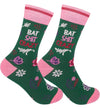BAT SHIT CRAZY Adult Unisex Socks FUNATIC Brand - Novelty Socks And Slippers