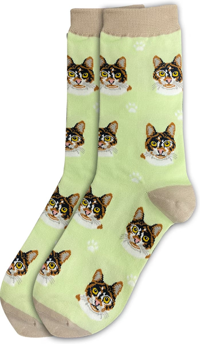 CALICO Cat Adult Unisex Socks By E&S Pets Choose Style