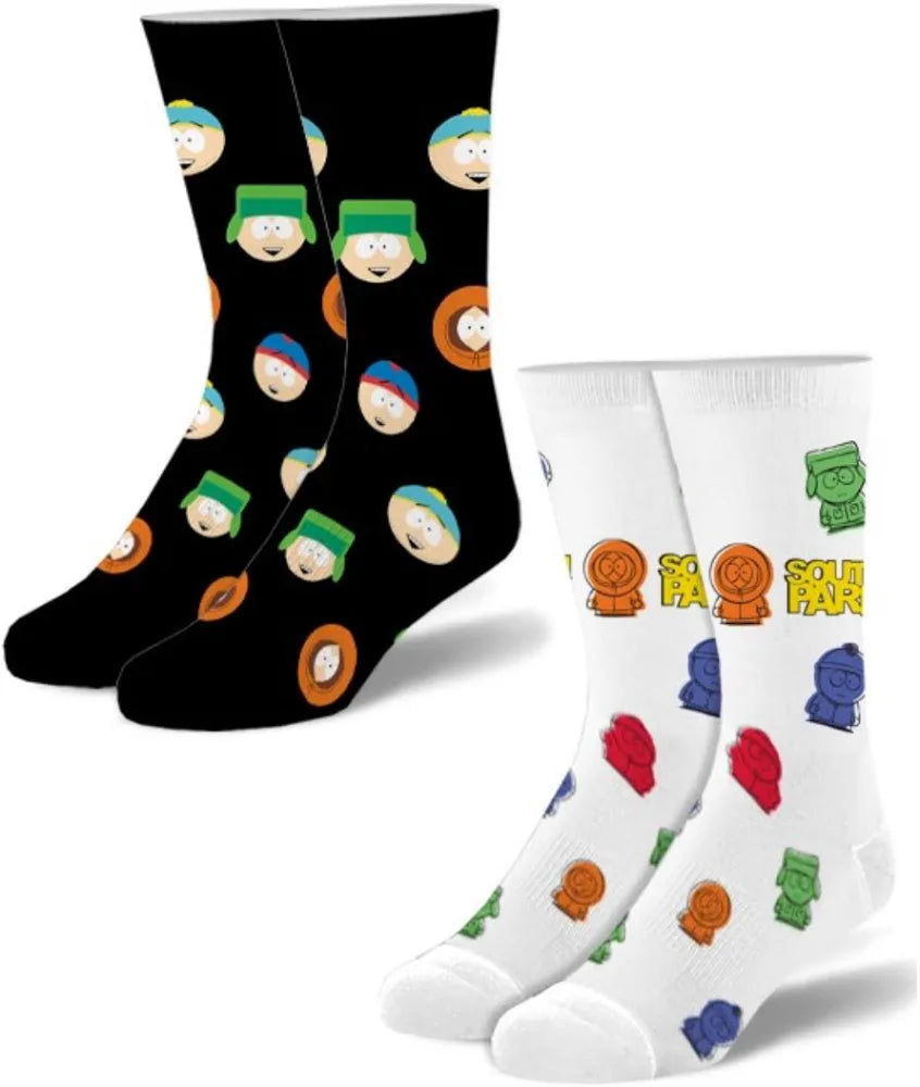 SOUTH PARK Adult Unisex 2 Pair Of Crew Socks Kenny, Stan, Kyle, Eric ODD SOX Brand